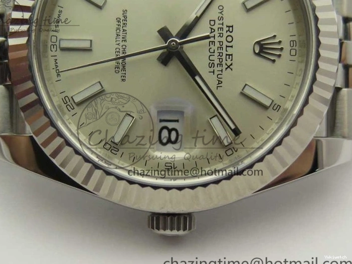 Edition ARF Dial 41 DateJust Silver Best Steel 904L Bracelet 1:1 126334 A2824 on Jubilee 0326